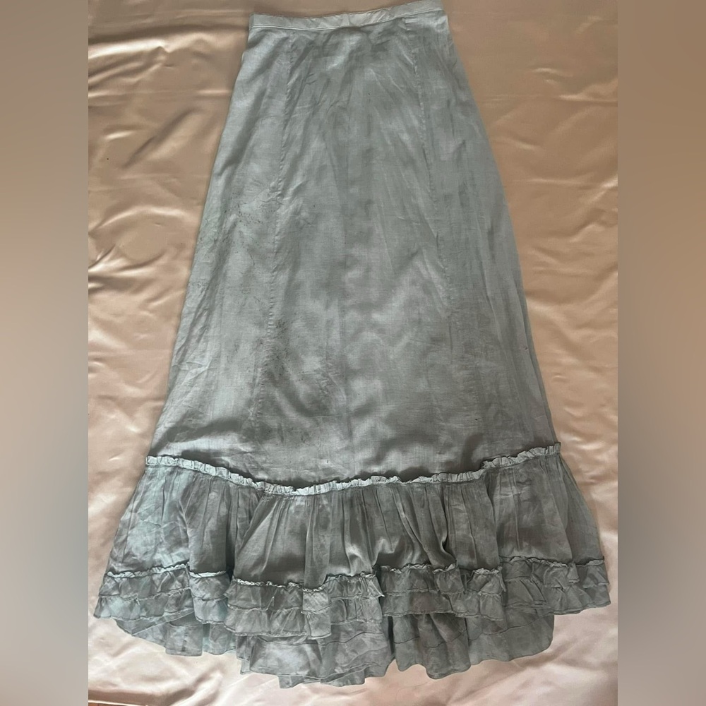 Antique petticoat maxi skirt